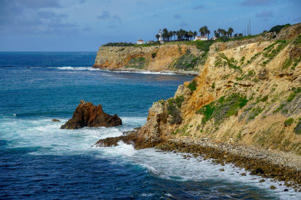 Point Vicente Lighthouse and Cliffs Photo Print