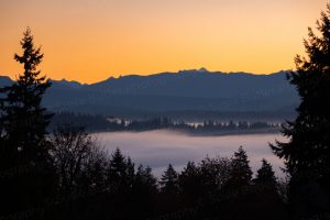 Misty Valley Sunrise Photo Print