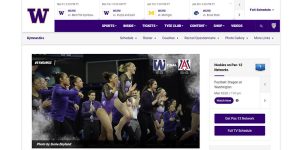 Screenshot of University of Washington website